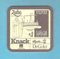 Bierviltje - Sous-bock - Bierdeckel  :  ZULTE - DEINZE - STOET VAN CANTECLAER  - 16 MEI 1993  (B 880) - Sous-bocks