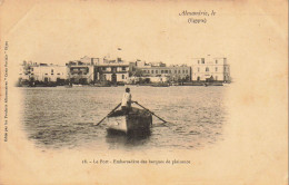 RARE  EGYPTE ALEXANDRIE LE PORT EMBARCADERE DES BARQUES DE PLAISANCE - Alexandria