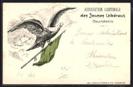 Künstler-AK Neuchatel, Association Cantonale Des Jeunes Libéraux  - Altri & Non Classificati