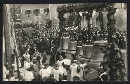 Foto-AK Hallein, Glockenweihe Mit Priestern Und Soldaten  - Sonstige & Ohne Zuordnung