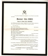 Flobecq 1892 - 1968  , Félix Dubois - Obituary Notices