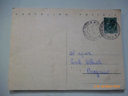 Cartolina Postale Viaggiata Da Adorno Micca ( Bergamo ) A Bergamo 1956 - 1946-60: Marcofilie