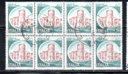 REPUBBLICA ITALY REPUBLIC 1980 CASTELLI D'ITALIA CASTLES BLOCK BLOCCO LIRE 40 CASTELLO URSINO CATANIA USATO USED - 1971-80: Gebraucht