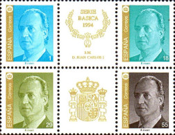 Espagne Poste N** Yv:2871a-80a-97a-2904a Juan-Carlos Ier & Couronne Bloc De 4 - Ungebraucht