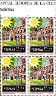 Espagne Poste N** Yv:2827 Mi:3091 Ed:32289 Museo Municipal Bloc De 4 Bord De Feuille - Nuovi