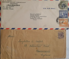 CHYPRE - CYPRUS -2 Lettres (enveloppes) Dont 1 Recommandée - 2 Photos - Cipro (...-1960)