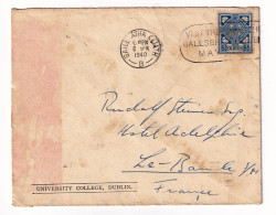 Irlande Irland Eire Baile Atha Cliath Dublin University College 1940 La Baule Seine Maritime - Cartas & Documentos