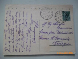 Cartolina Postale Viaggiata Da Fabbrico ( Reggio Emilia ) A Venezia 1958 - 1946-60: Storia Postale