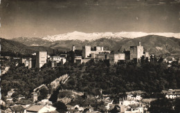 GRANADA, ANDALUCIA, ARCHITECTURE, CASTLE, MOUNTAIN, SPAIN, POSTCARD - Granada