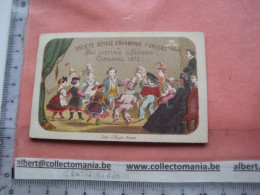 13 Balboekjes=danspartner-inschrijving, Toegangsticket  - Verkleed Bal Carnaval Litho 19eEEUW 1870' à 1920 ANVERS - Carnevale