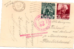 ROUMANIE. 1940 .RARE. INTERNE POLONAIS."DEUTSCHES OKUPATIONS GEBIET OSTEN DIENSTPOST". - World War 2 Letters