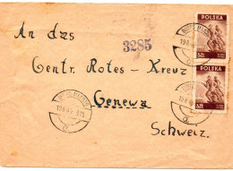 POLOGNE. 1946. AGENCE PRISONNIER GUERRE GENEVE  (SUISSE) - Lettres & Documents