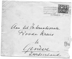 PAYS-BAS. 1940. CENSURE ALLEMANDE.POUR C.I.C.R. GENEVE (SUISSE) - Covers & Documents