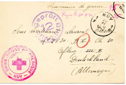 BELGIQUE.1940. -PRIS.DE GUERRE BELGE EN ALLEMAGNE.'OFLAG III B ".CENSURE. C.P.F.CROIX-ROUGE. - WW II (Covers & Documents)