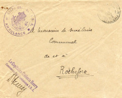 FRANCE-BELGIQUE.1940. F.M. ARMÉE BELGE EN FRANCE."AMBULANCE 1 D.C.". - Guerra 40 – 45 (Cartas & Documentos)