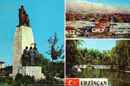 Various Views From Erzincan. (Original Postcard, 1970/80, 10x15 Cm.) * - Turkey