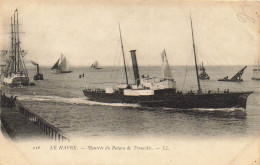 76 LE HAVRE RENTREE DU BATEAU DE TROUVILLE - Haven