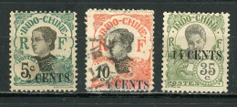 INDOCHINE RF - ANNAMITE & CAMBODGIENNE - N° Yvert 75+76+81 Obli. - Used Stamps