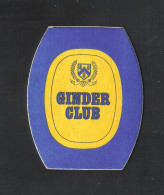 Bierviltje - Sous-bock - Bierdeckel -  GINDER CLUB  (B 928) - Beer Mats