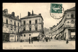 72 - SABLE-SUR-SARTHE - PLACE DE LA MAIRIE ET RUE CARNOT - Sable Sur Sarthe