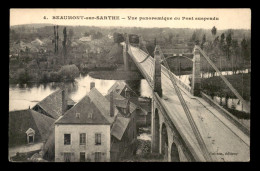 72 - BEAUMONT-SUR-SARTHE - LE PONT SUSPENDU - Beaumont Sur Sarthe