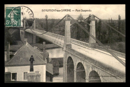 72 - BEAUMONT-SUR-SARTHE - LE PONT SUSPENDU - Beaumont Sur Sarthe