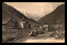 74 - LE TOUR - L'EGLISE ET LE MONT-BLANC - Autres & Non Classés