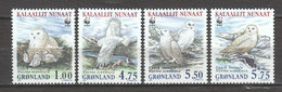 Greenland 1999 Mi 331-334 MNH WWF - SNOW OWLS - Neufs