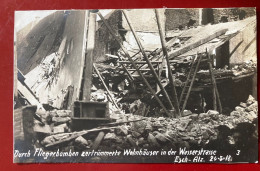 Luxembourg Esch -Alz . Durch Fliegerbombe Zertrümmerte Wohnhäuser In Der Wasserstrasse 1918 . - Esch-sur-Alzette