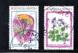 Croatia 1996, Used, Michel 383 - 384 Flora - Croazia