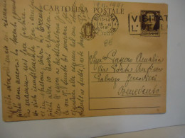 ITALY POSTAL CARDS  1941  BOLOGNA  POSTMARK AND SLOGAN - Zonder Classificatie