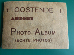 OSTENDE: CARNET DE 10 PHOTO VERITABLES 9X6,5  D'OSTENDE APRES BOMBARDEMENT GUERRE 39/45-PHOTO ANTONY 16 E.BEERNAERTSTRAT - Oostende