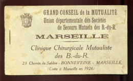 13 - MARSEILLE - BONNEVEINE - CLINIQUE CHIRURGICALE MUTUALISTE DES B.-DU-R., 23 CHEMIN DU SABLIER - CARNET DE 12 CARTES - Zonder Classificatie