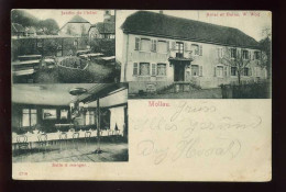 68 - MOLLAU - HOTEL ET BAINS W. WOLF - LES JARDINS ET LA SALLE A MANGER - Autres & Non Classés