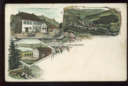 68 - DIEDOLSHAUSEN - LE BONHOMME - HOTEL DU CHEVAL BLANC - LAC BLANC - CARTE LITHOGRAPHIE GRUSS - Autres & Non Classés