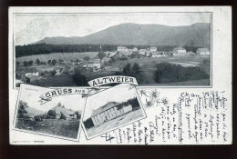 68 - ALTWEIER - AUBURE - CARTE GRUSS 3 VUES PHOTOGRAPHIQUES - Autres & Non Classés