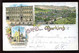 68 - MARKIRCH - STE-MARIE-AUX-MINES - CARTE LITHOGRAPHIE GRUSS - Sainte-Marie-aux-Mines