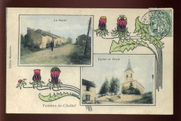 54 - VANNES-LE-CHATEL - LA ROUTE  - EGLISE ET POSTE - CARTE ILLUSTREE PAR E. DOMECK - ART NOUVEAU - Other & Unclassified