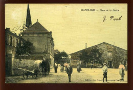 55 - DAMMARIE - PLACE DE LA MAIRIE - AGRICULTURE - EDIT DES GRDS ECONOMATS FRANCAIS - CARTE ANCIENNE TOILEE ET COLORISEE - Autres & Non Classés