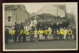 55 - STENAY - CAVALCADE - CHAR DU POISSON - CARTE PHOTO ORIGINALE - Stenay