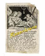Antique Engraving Jezus Jesus Enfant Ange Angel S. VERBRUGGEN Oud Sanktje Image Pieuse Santini Holy Card Gravure - Devotion Images