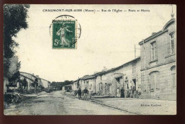 55 - CHAUMONT-SUR-AIRE - RUE DE L'EGLISE - POSTE ET MAIRIE - EDITION SYNDICAT - CLICHE SUEUR - Sonstige & Ohne Zuordnung