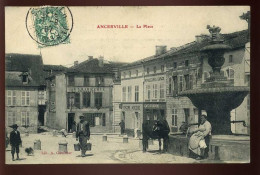 55 - ANCERVILLE - LA PLACE - CAFE DU CENTRE - GENDARMERIE - EDITEUR LIBRAIRIE A. GAUTHIER - Sonstige & Ohne Zuordnung