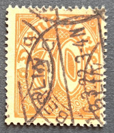 Dienst 1920, Mi D27 Plattenfehler I, Gestempelt Geprüft - Dienstzegels