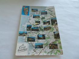 LA CORSE TOURISTIQUE  MULTIVUES ET PLAN  1961 D APRES CARTE MICHELIN N° 90 - Other & Unclassified