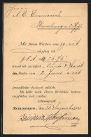 Vorläufer-AK Memmingen, 1883, Empfangsbestätigung, Ganzsache Bayern  - Postkarten