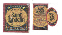 ABBAYE DE CRESPIN - ABBAYE DE SAINT LANDELIN - BIERE AMBREE -   25 CL -   BIERETIKET (BE 223) - Cerveza