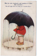 Illustrateur : TEMPEST D. : " Moi,je Sais Toujours Me Mettre à L'abri. : Enfant Sous Un Parapluie : Tempest Kiddy N° 261 - Altri & Non Classificati