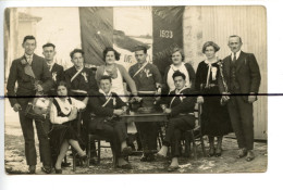 Carte Photo .CPA. LOIRET . D45. Villemoutiers. Conscrits Conscrites De La Classe 1933 - Autres & Non Classés