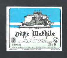 BROUWERIJ STRUBBE - ICHTEGEM - DIKKE MATHILE   -  25 CL -  BIERETIKET (BE 229) - Cerveza